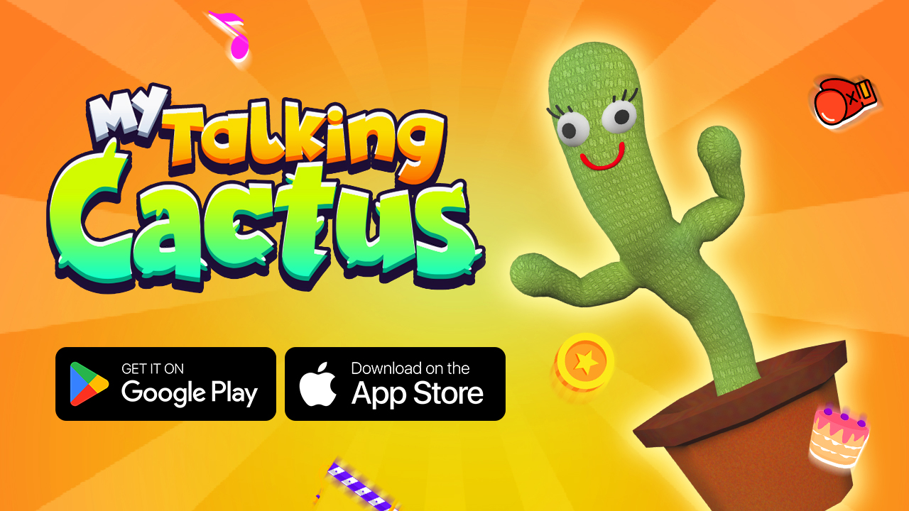My Talking Cactus - Interactive Mobile Game for iOS & Android | Playpix  Studio
